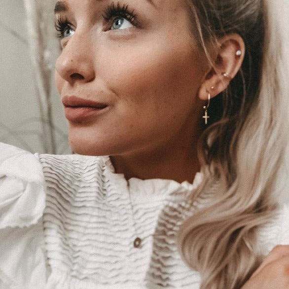 Créoles Croix en Or